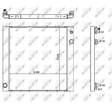 Chladič, chlazení motoru NRF 59182