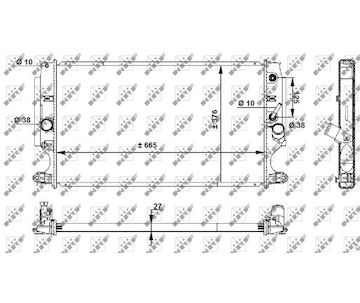 Chladič, chlazení motoru NRF 59202