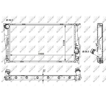 Chladič, chlazení motoru NRF 59210
