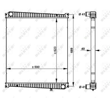 Chladič, chlazení motoru NRF 59212