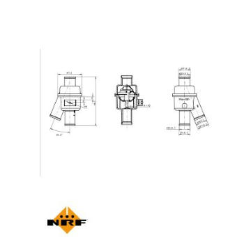 Termostat, chladivo NRF 725018