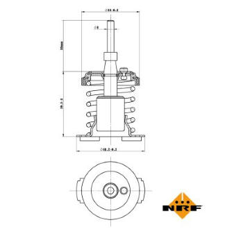 Termostat, chladivo NRF 725093