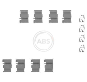 Sada prislusenstvi, oblozeni kotoucove brzdy A.B.S. 1133Q