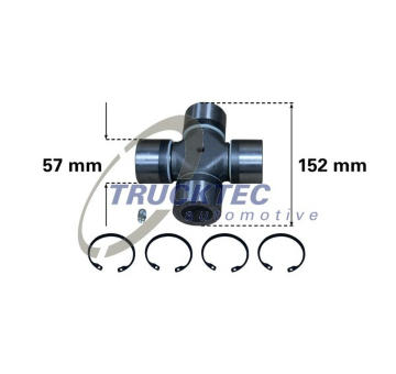 Kloub, podélný hřídel TRUCKTEC AUTOMOTIVE 01.34.014