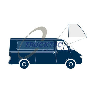 Ozdobna / ochranna lista, bocni sklo TRUCKTEC AUTOMOTIVE 01.67.161