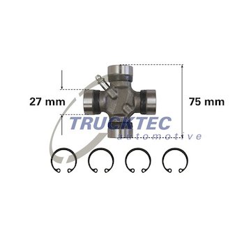 Kloub, podélný hřídel TRUCKTEC AUTOMOTIVE 02.34.041