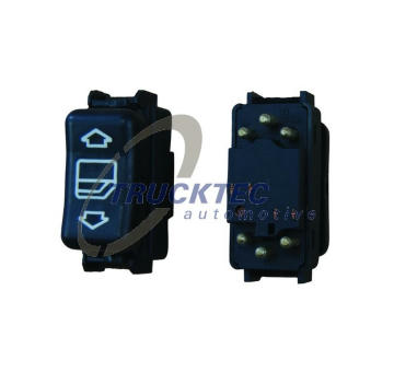 Spínač, zvedací zařízení oken TRUCKTEC AUTOMOTIVE 02.58.012