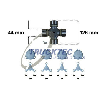 Kloub, podélný hřídel TRUCKTEC AUTOMOTIVE 03.34.007