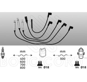 Sada kabelů pro zapalování BOUGICORD 4112