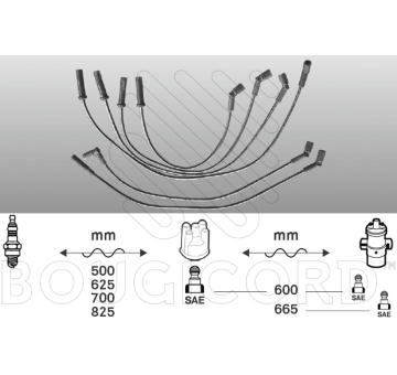 Zapalovací kabely PEUGEOT 605 2.0 89kW