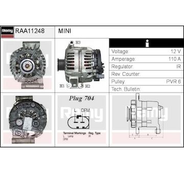 generátor REMY RAA11248