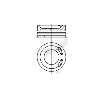 Píst NÜRAL 87-501900-00