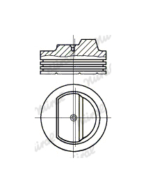 Píst NÜRAL 87-528300-00