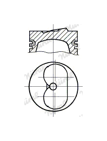 Píst NÜRAL 87-783800-30