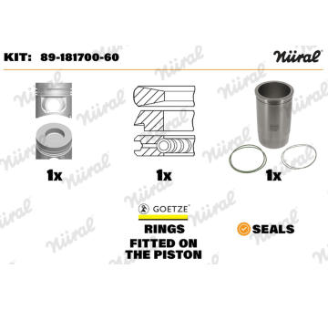 Opravna sada, pist/vlozka valce NÜRAL 89-181700-60