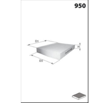 Filtr, vzduch v interiéru MECAFILTER EKR7460