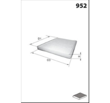 Filtr, vzduch v interiéru MECAFILTER EAR7040