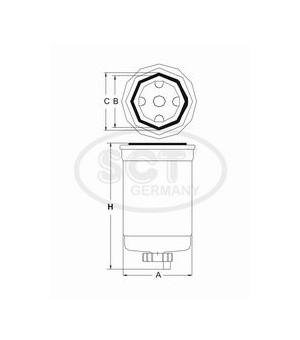 Palivový filtr SCT - MANNOL ST 6106