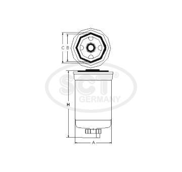 Palivový filter SCT - MANNOL ST 6082