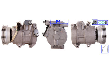 Kompresor, klimatizace ELSTOCK 51-0766