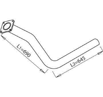 Výfuková trubka DINEX 21100