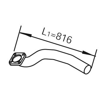 Výfukové potrubie DINEX 21224