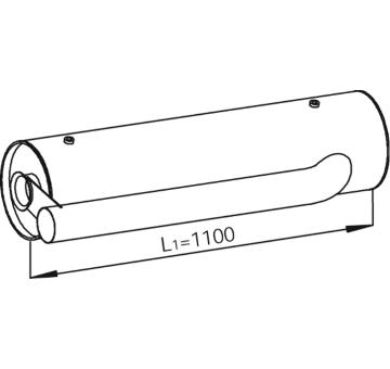 Stredný tlmič výfuku DINEX 21463