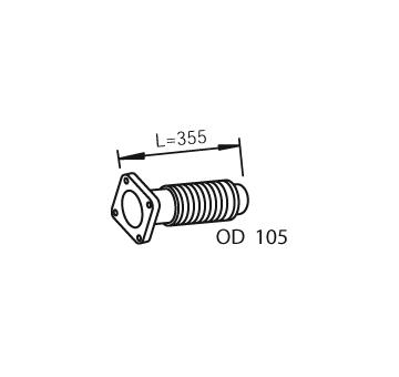 Výfukové potrubie DINEX 28203