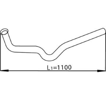 Výfukové potrubie DINEX 28255