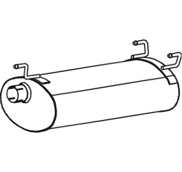 Stredný tlmič výfuku DINEX 28348