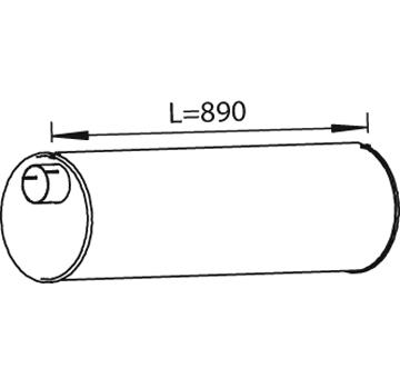 Střední-/zadní tlumič výfuku DINEX 28444
