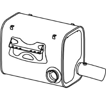 Střední-/zadní tlumič výfuku DINEX 28460