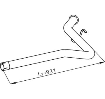 Výfukové potrubie DINEX 28625