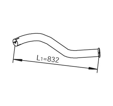 Výfukové potrubie DINEX 28655