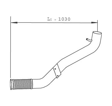 Výfuková trubka DINEX 29243