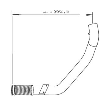 Výfuková trubka DINEX 29266