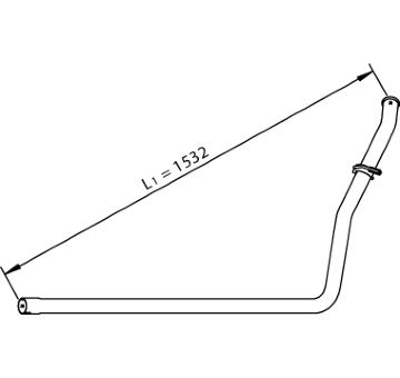 Výfukové potrubie DINEX 36511