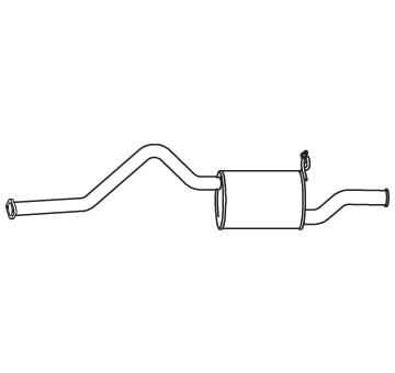 Zadní tlumič výfuku DINEX 38327