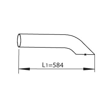 Výfukové potrubie DINEX 44649
