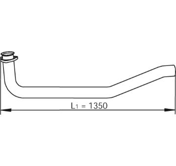 Výfukové potrubie DINEX 47146