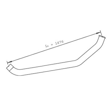 Výfukové potrubie DINEX 47626