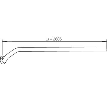 Výfukové potrubie DINEX 47629