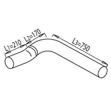 Výfukové potrubie DINEX 49131