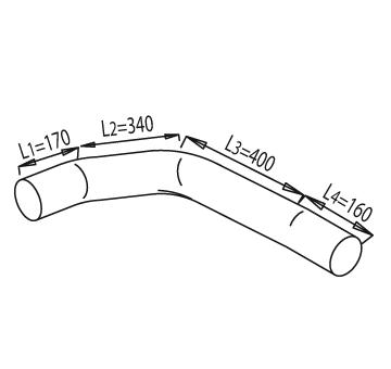 Výfukové potrubie DINEX 49132