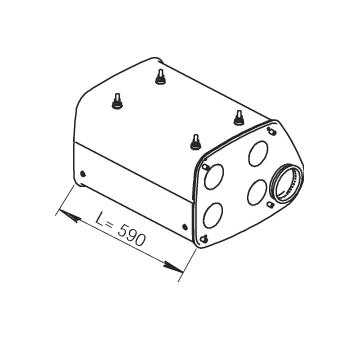 Střední tlumič výfuku DINEX 49381