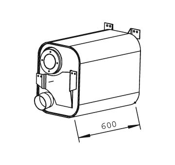 Střední tlumič výfuku DINEX 51331