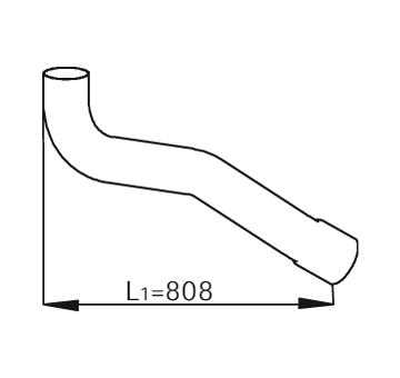 Výfukové potrubie DINEX 53135