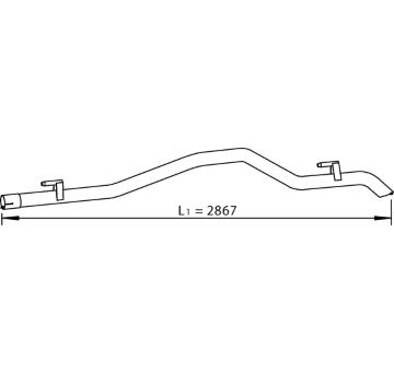 Výfukové potrubie DINEX 53700