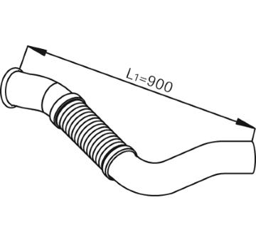 Výfukové potrubie DINEX 54104