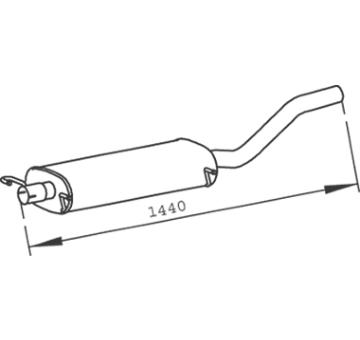 Koncový tlmič výfuku DINEX 56335